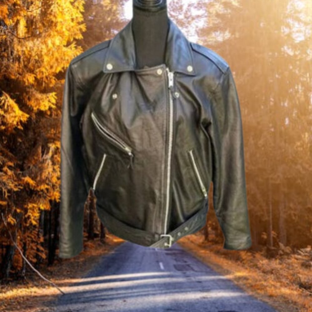 Wilsons Leather Biker Moto Jacket Size Small Excellent Condition Fall Daily Wear